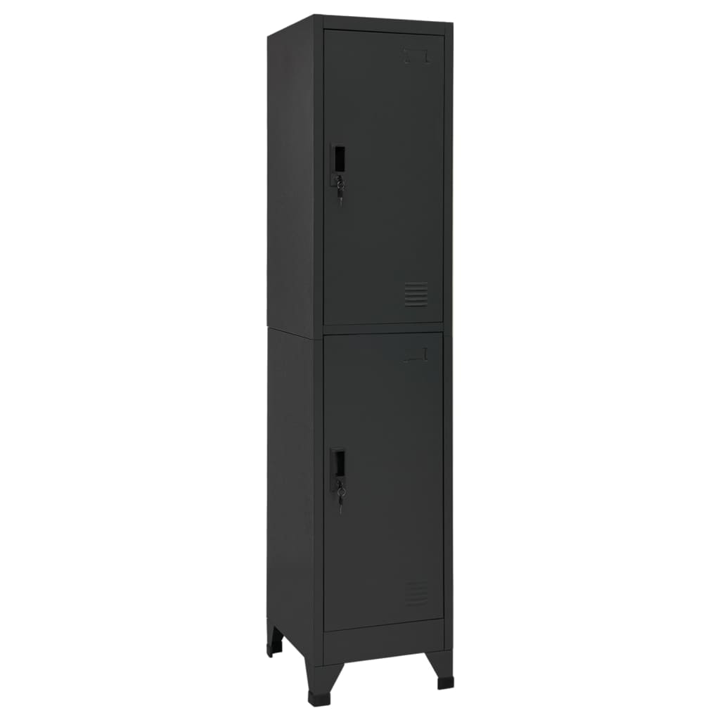 Locker Cabinet With 2 Compartments 38X45X180 Cm
