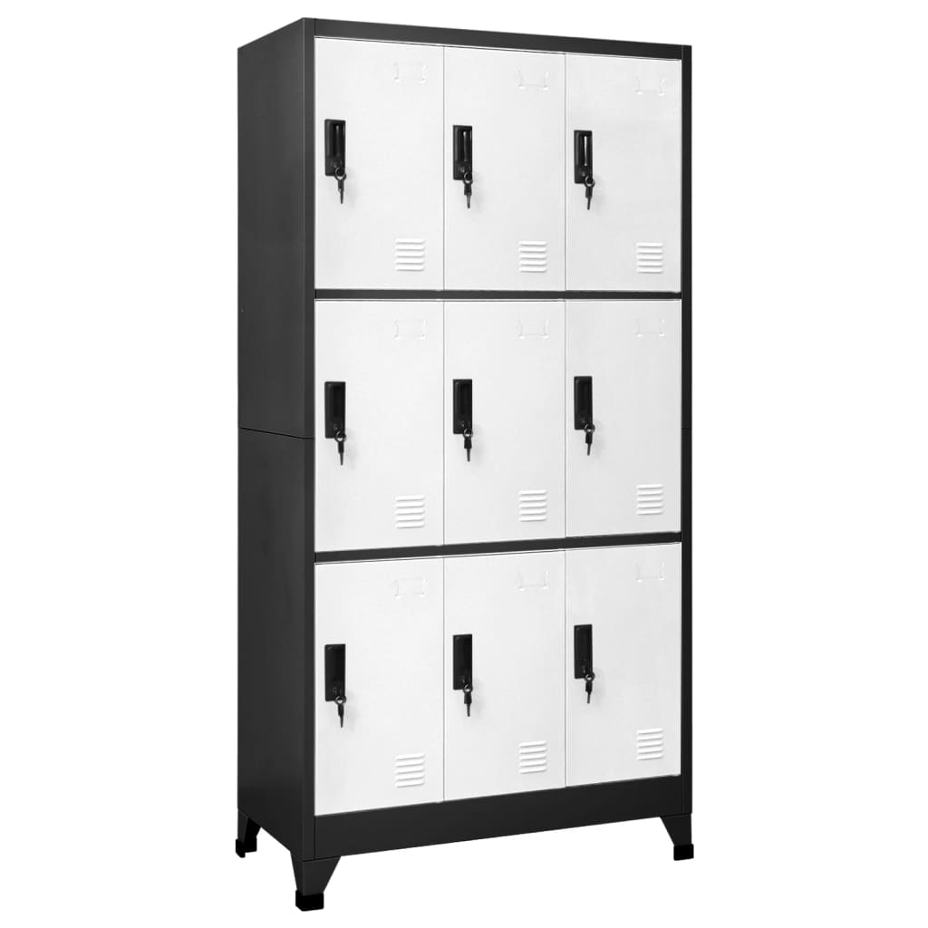 Locker Cabinet 90X40X180 Cm Steel