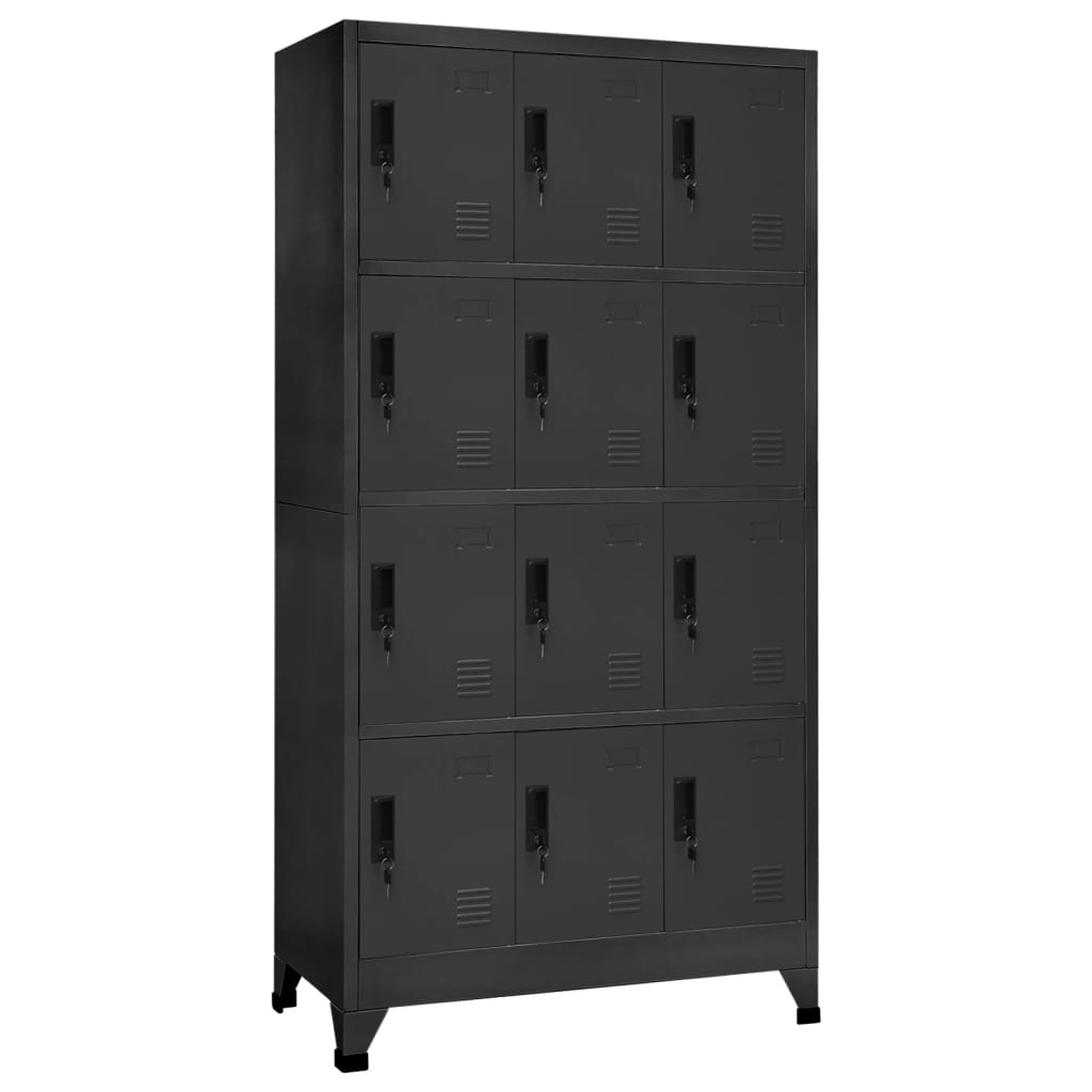 Locker Cabinet 90X40X180 Cm Steel