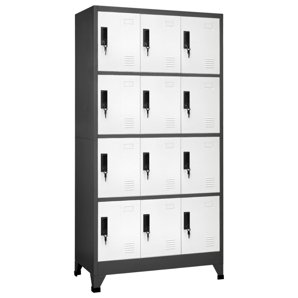 Locker Cabinet 90X40X180 Cm Steel