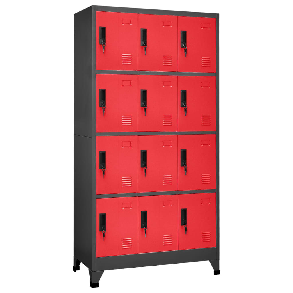 Locker Cabinet 90X40X180 Cm Steel