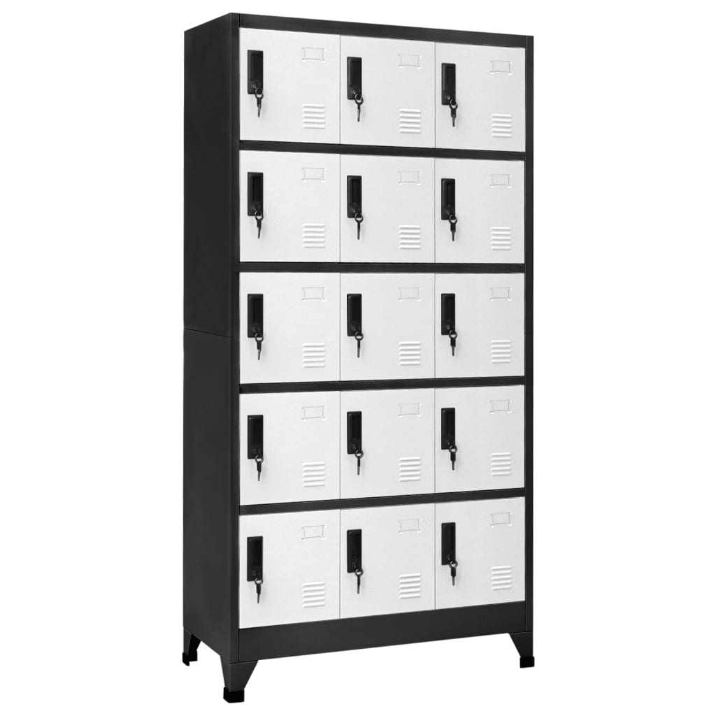Locker Cabinet 90X40X180 Cm Steel