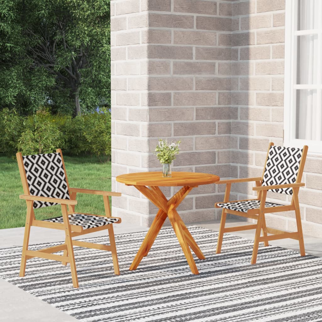 5 Piece Garden Dining Set Solid Wood Acacia