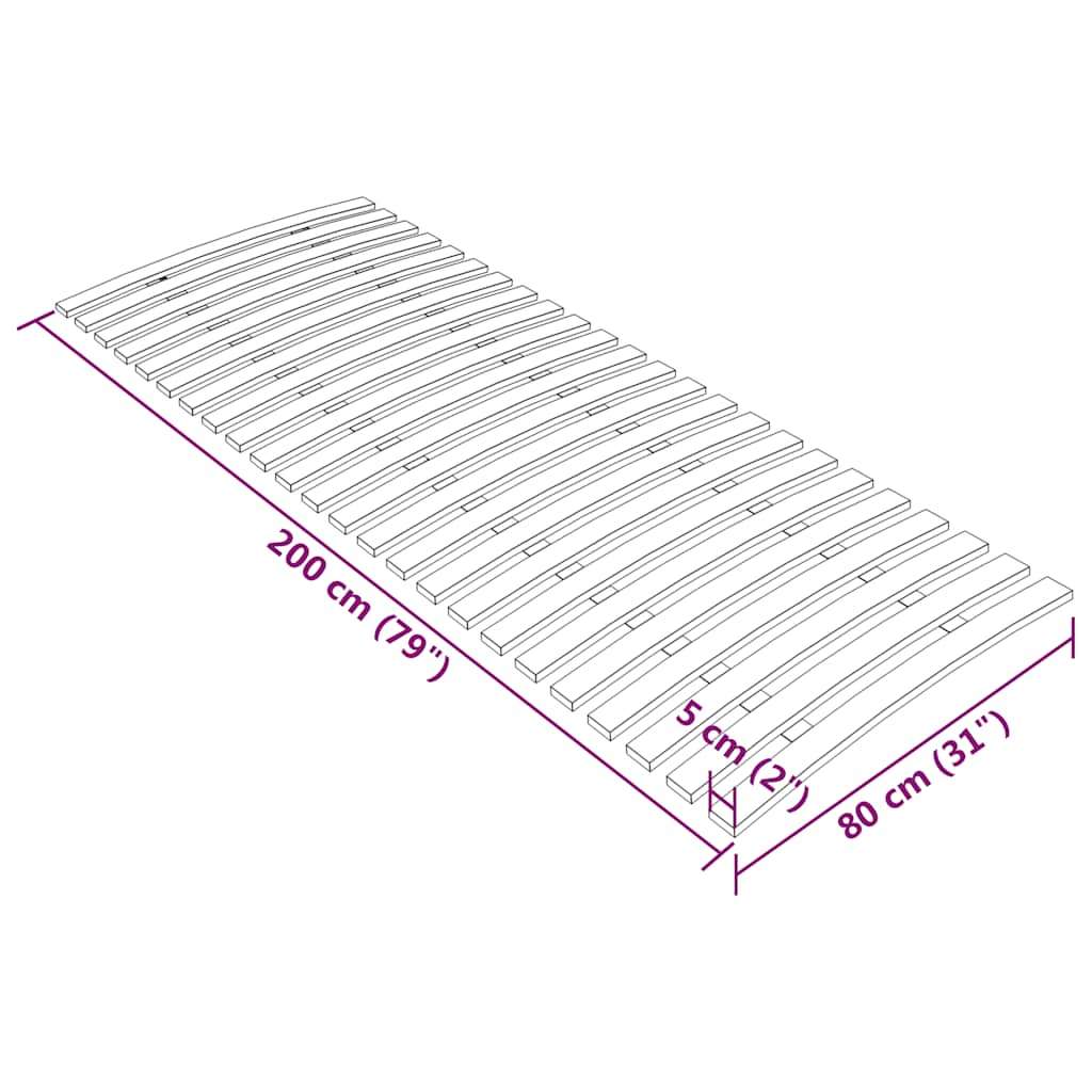 Slatted Bed Base With 24 Slats