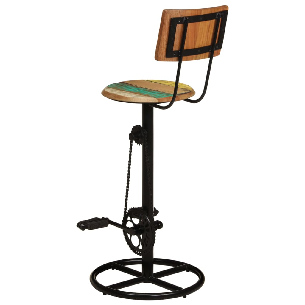 Bar Stools 2 Pcs Solid Wood Reclaimed