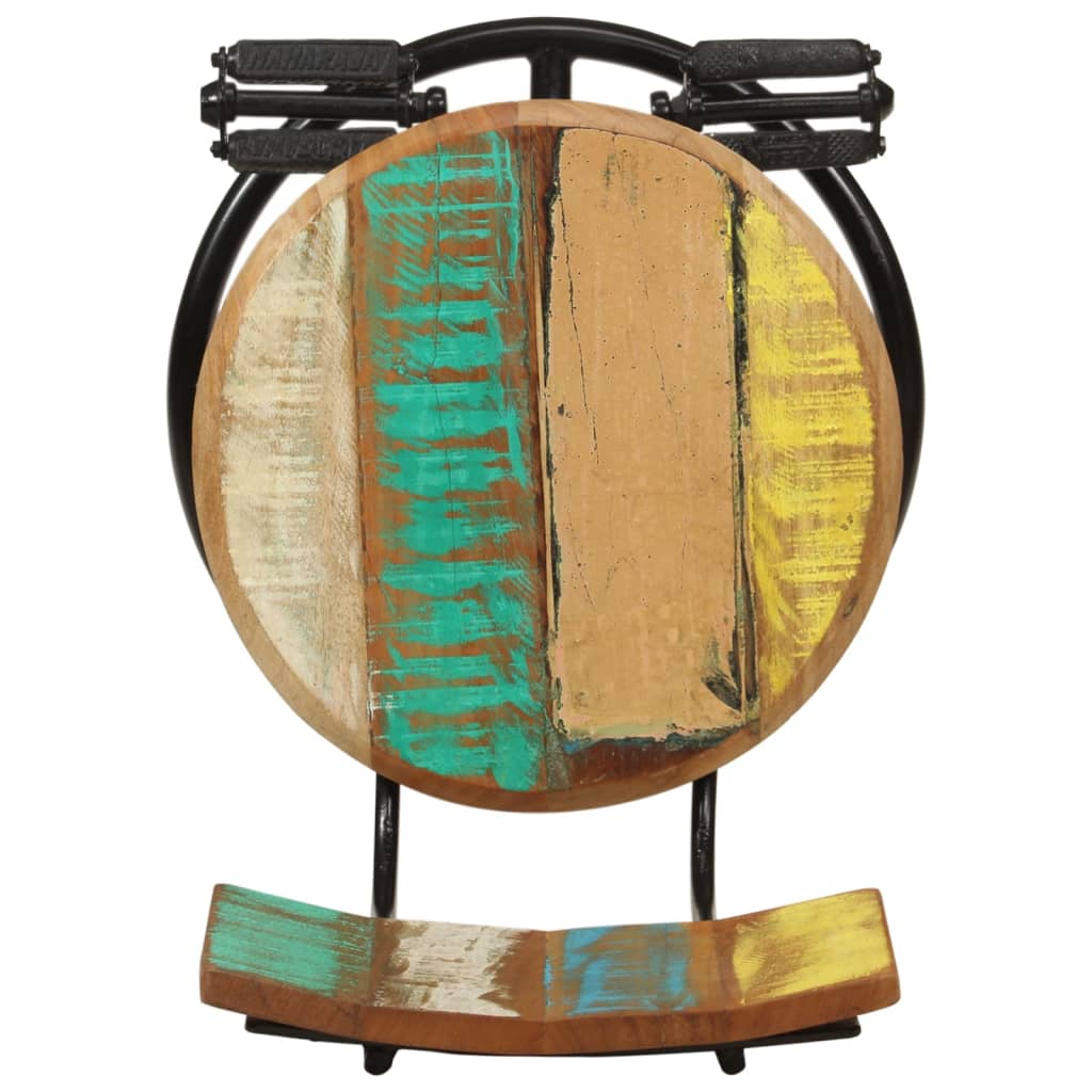 Bar Stools 2 Pcs Solid Wood Reclaimed