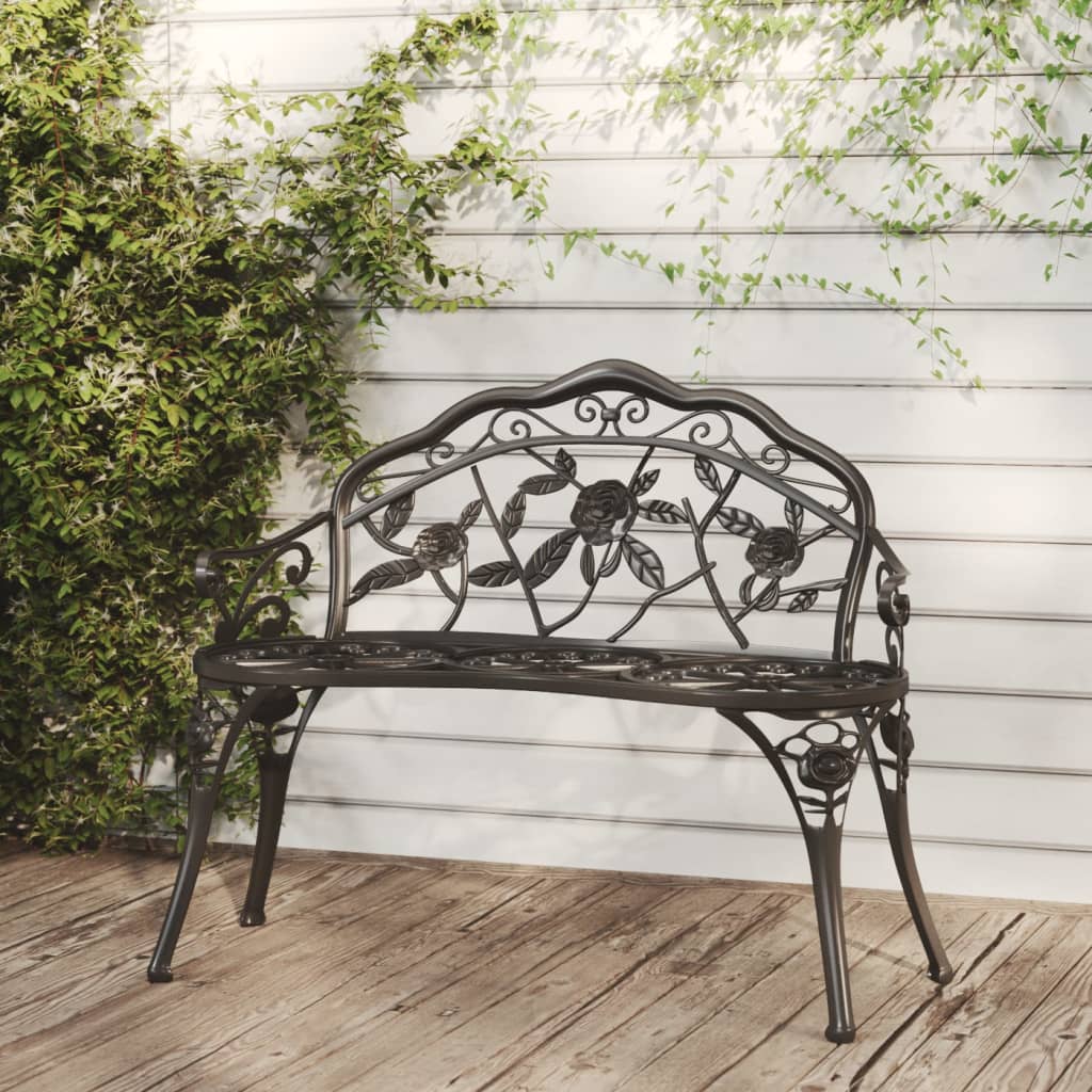Bistro Bench 100Cm Cast Aluminium