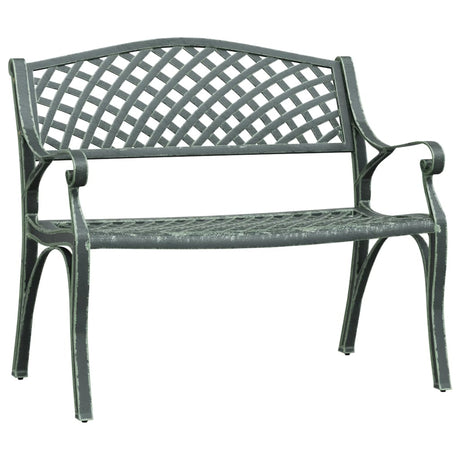 Garden Bench 102 Cm Cast Aluminium