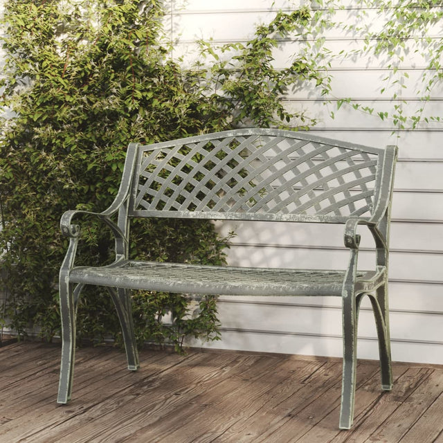 Garden Bench 102 Cm Cast Aluminium