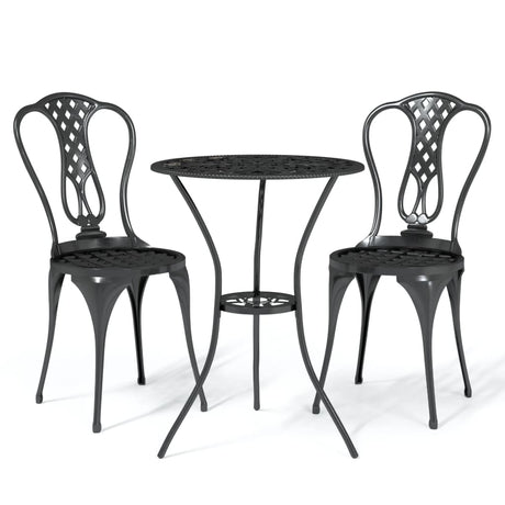 3 Piece Bistro Set Cast Aluminium