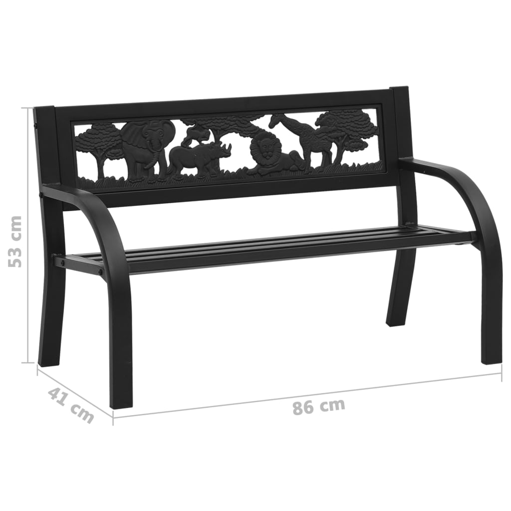 Children Garden Bench 86 Cm Steel