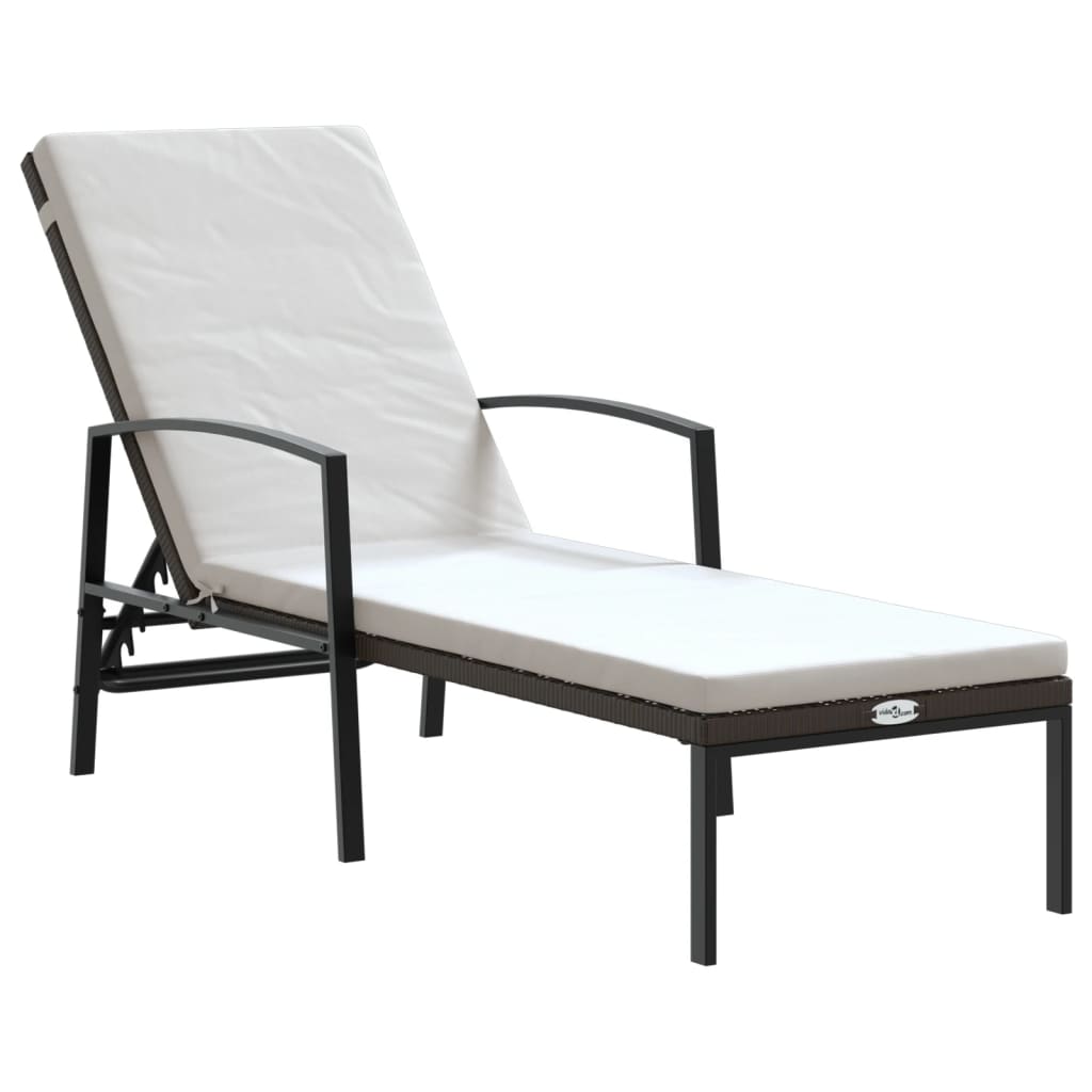 Sun Loungers 2 Pcs With Table Poly Rattan