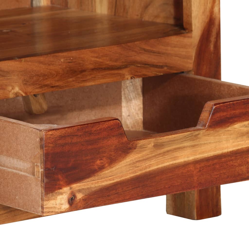 Tv Cabinet 110X30X40 Cm Solid Wood Acacia