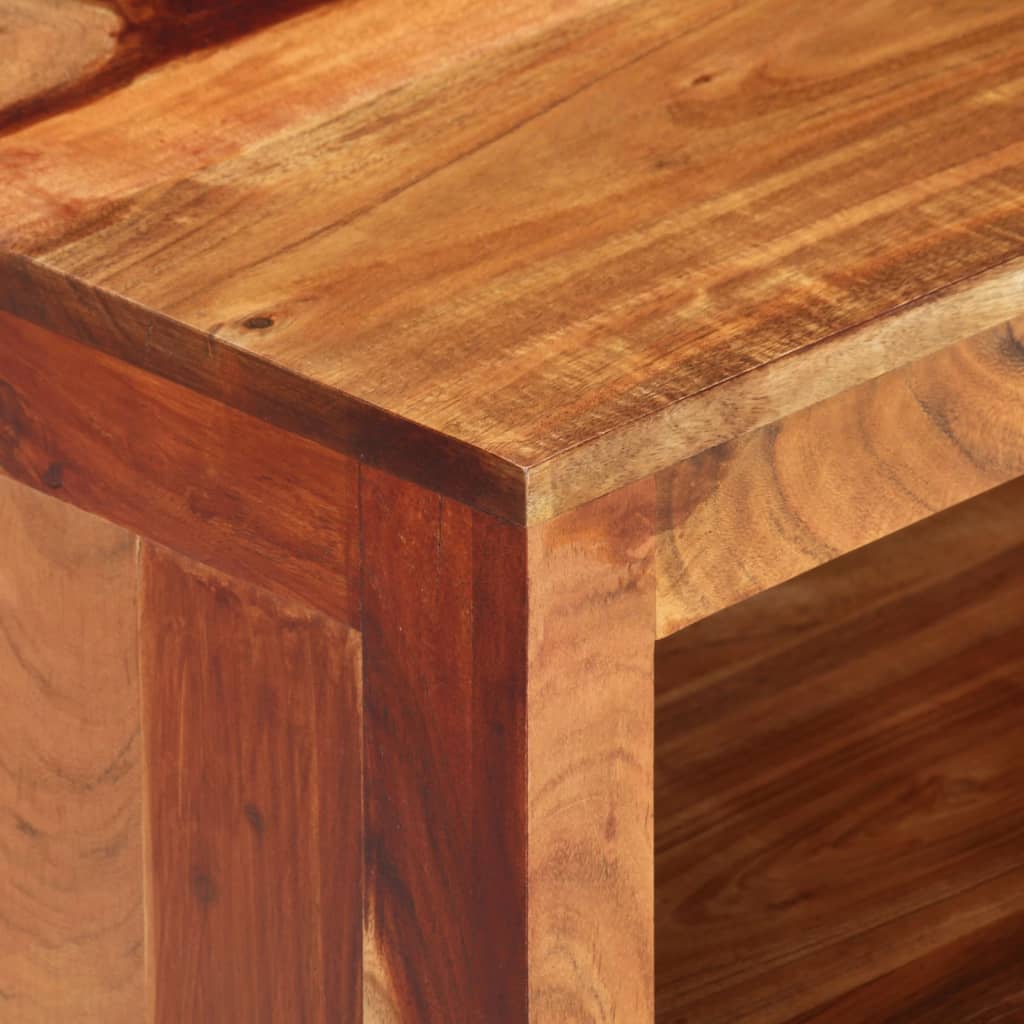 Tv Cabinet 110X30X40 Cm Solid Wood Acacia