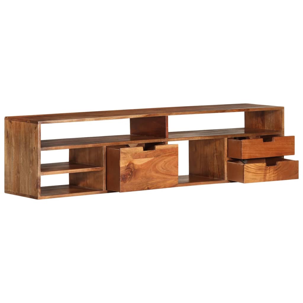Tv Cabinet 140X30X Solid Acacia Wood