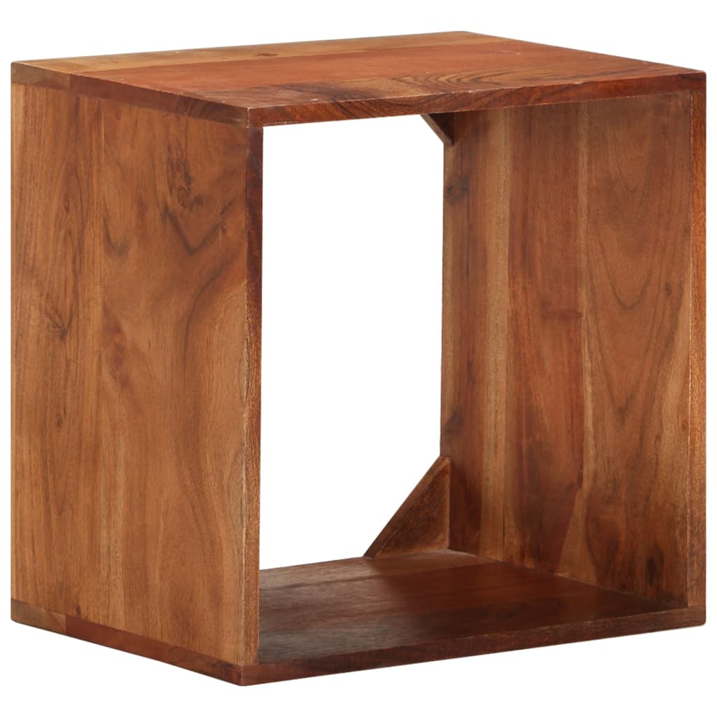 Wall Shelf 40X30X40 Cm Solid Acacia Wood