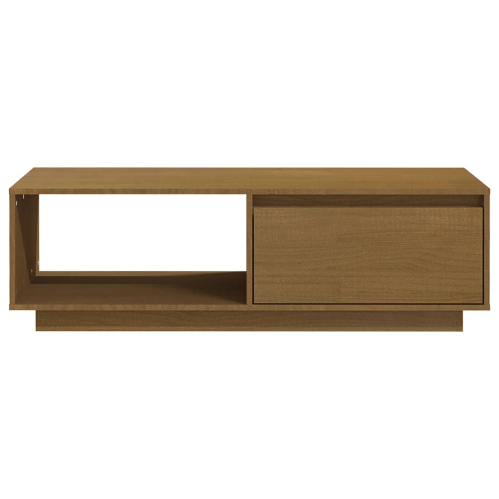 Coffee Table 110X50X33.5 Cm Solid Pinewood