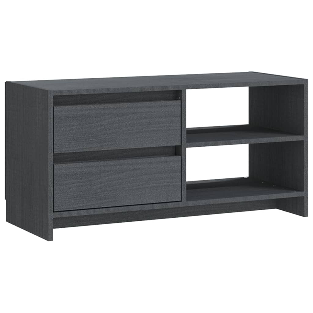 Tv Cabinet 80X31X39 Cm Solid Pinewood