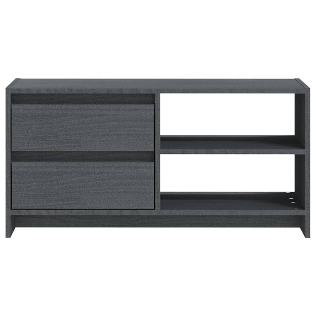 Tv Cabinet 80X31X39 Cm Solid Pinewood