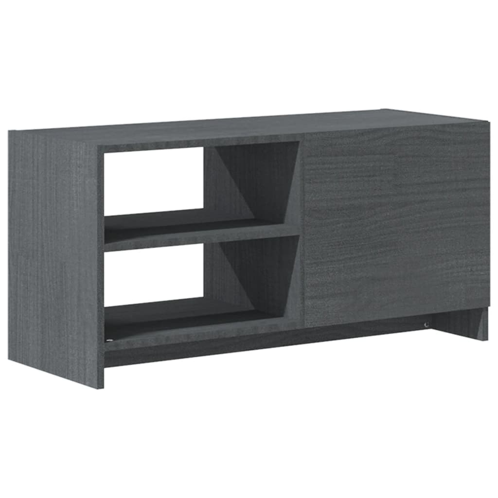 Tv Cabinet 80X31X39 Cm Solid Pinewood