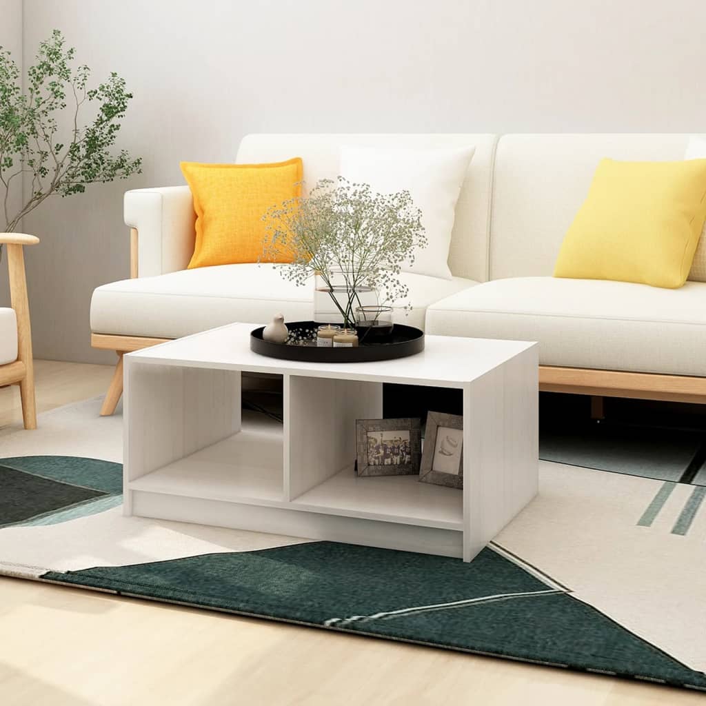 Coffee Table 75X50X33.5 Cm Solid Pinewood