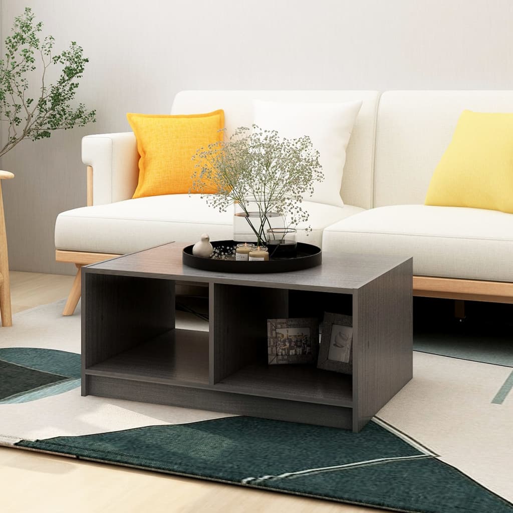 Coffee Table 75X50X33.5 Cm Solid Pinewood