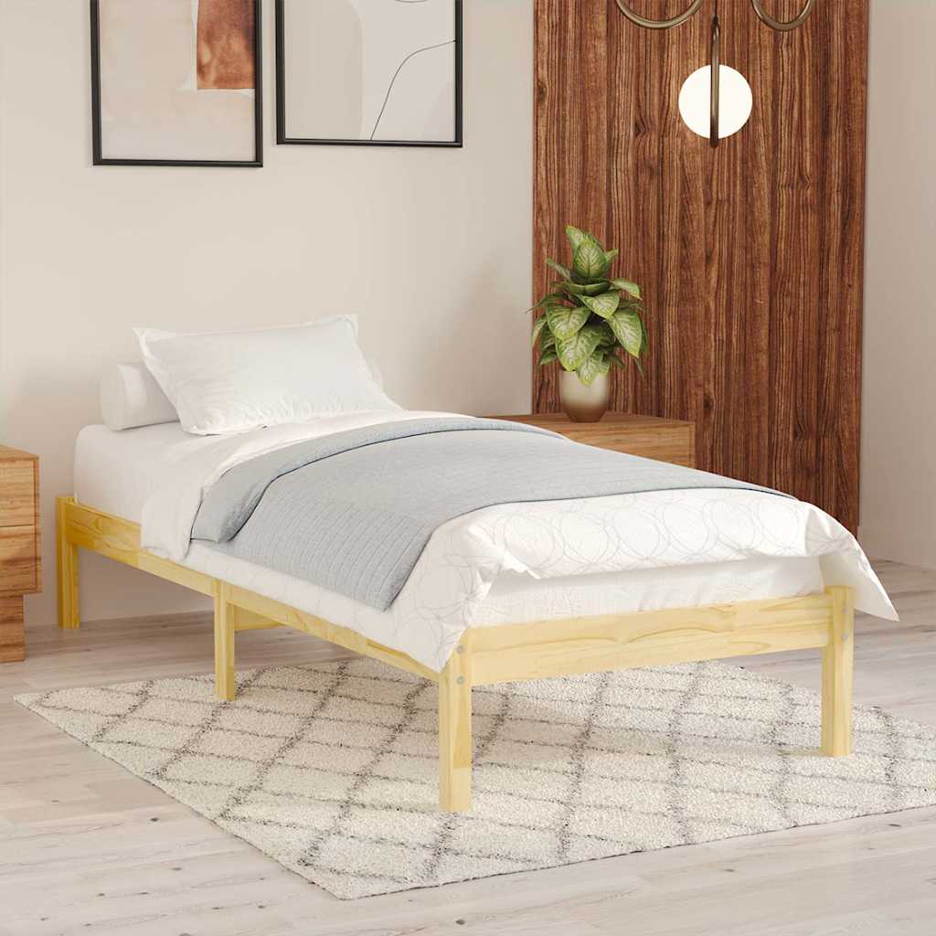 810005 Bed Frame Without Mattress Solid Wood