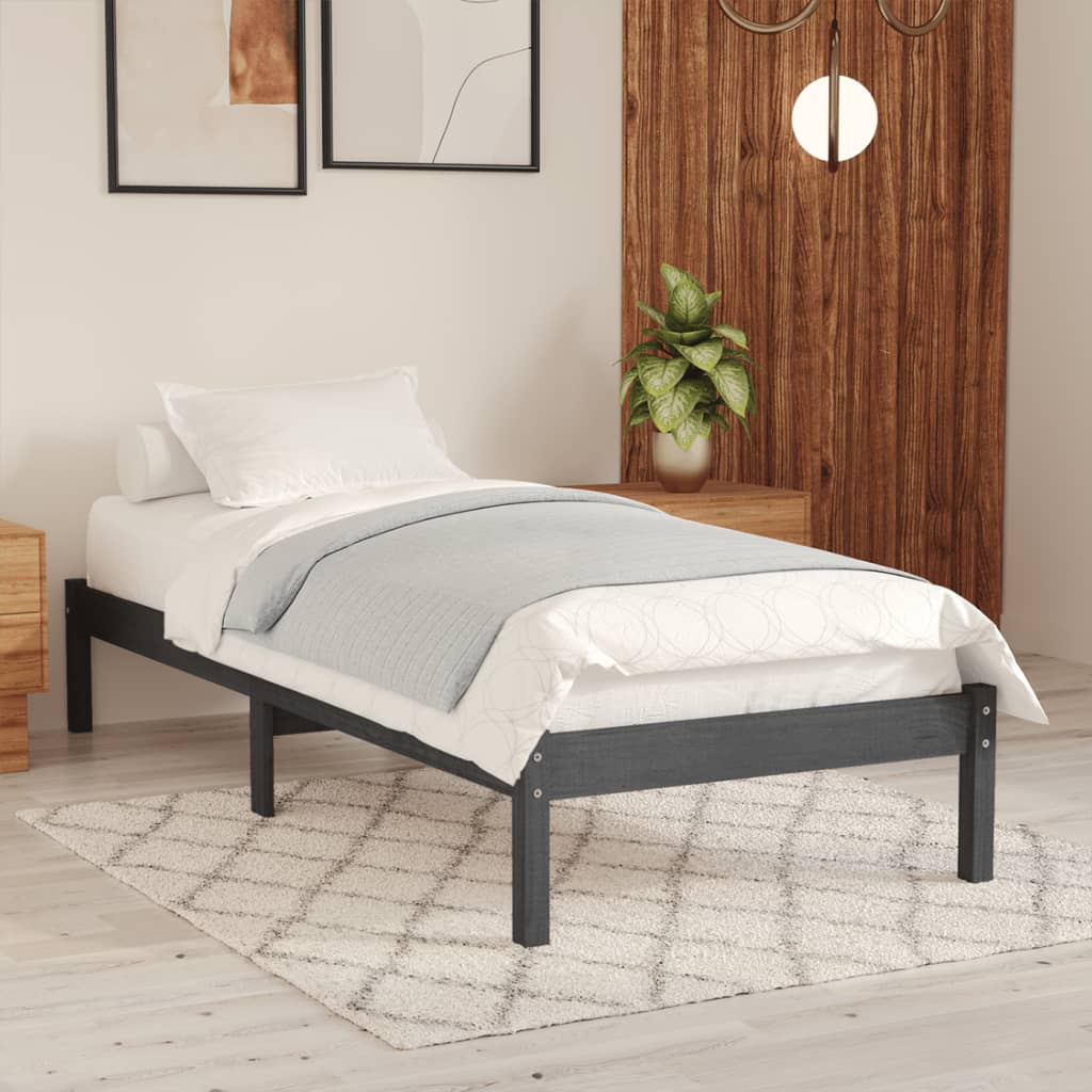 810005 Bed Frame Without Mattress Solid Wood