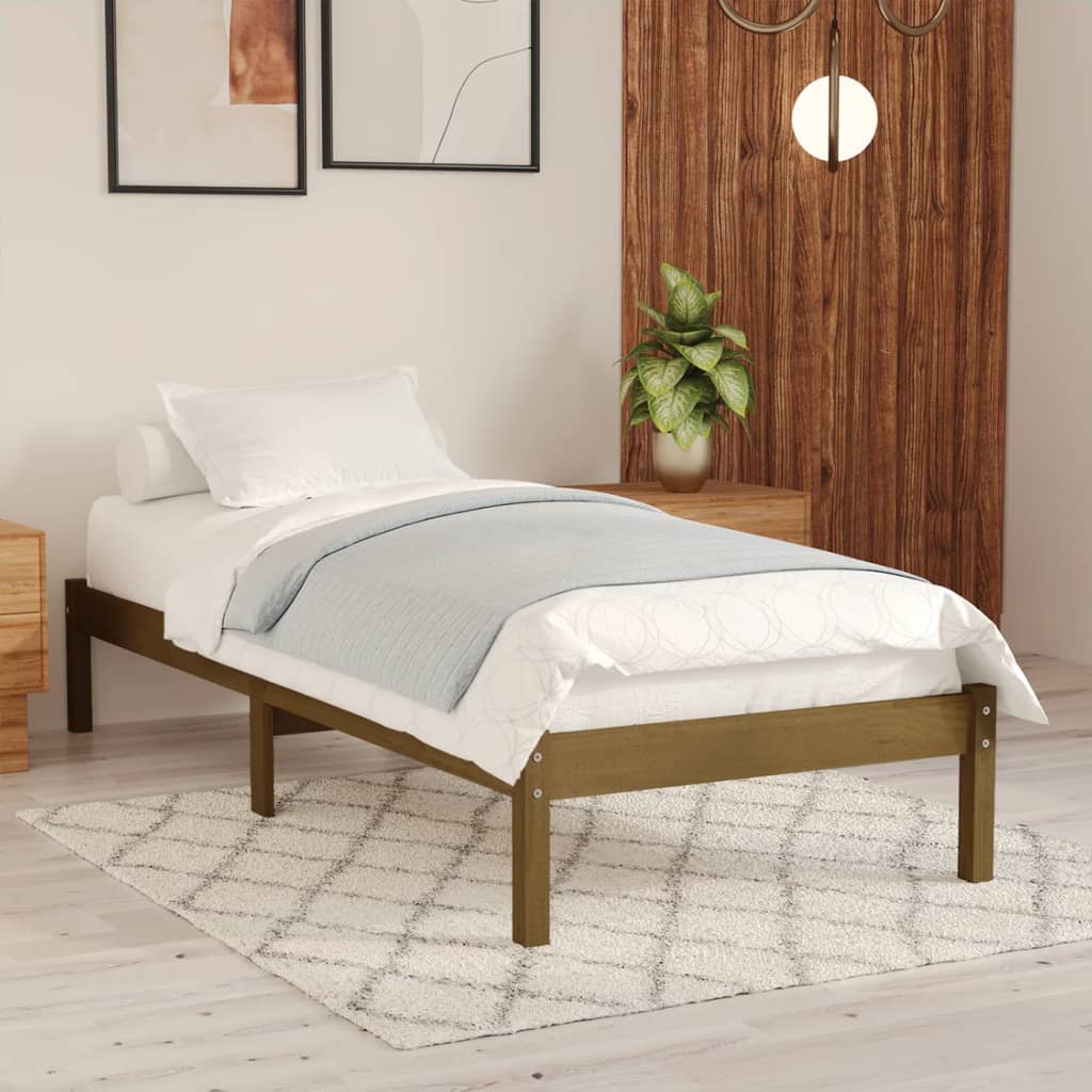 810005 Bed Frame Without Mattress Solid Wood