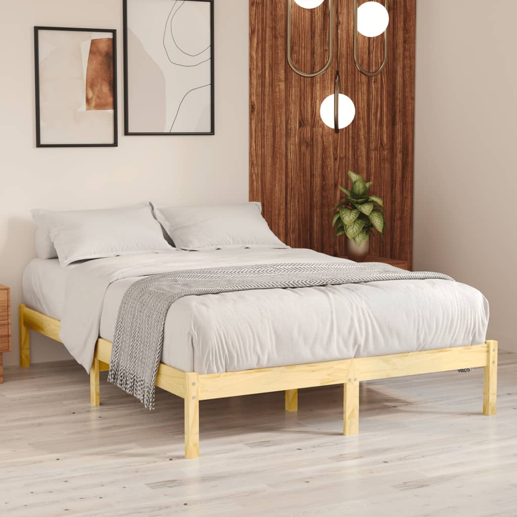 810005 Bed Frame Without Mattress Solid Wood