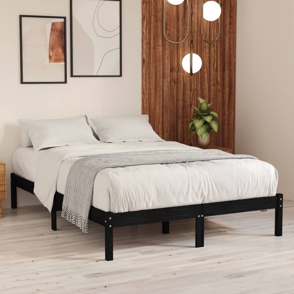 810005 Bed Frame Without Mattress Solid Wood
