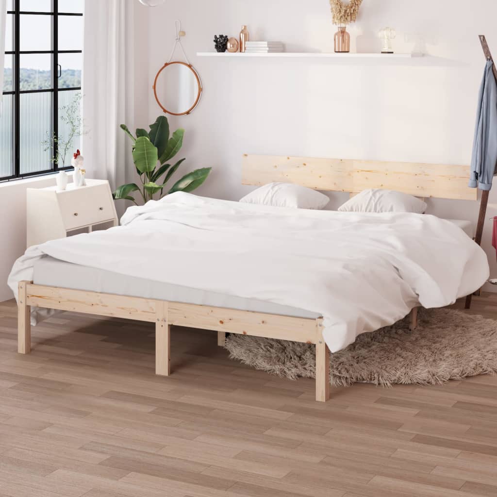 Bed Frame Without Mattress Solid Wood
