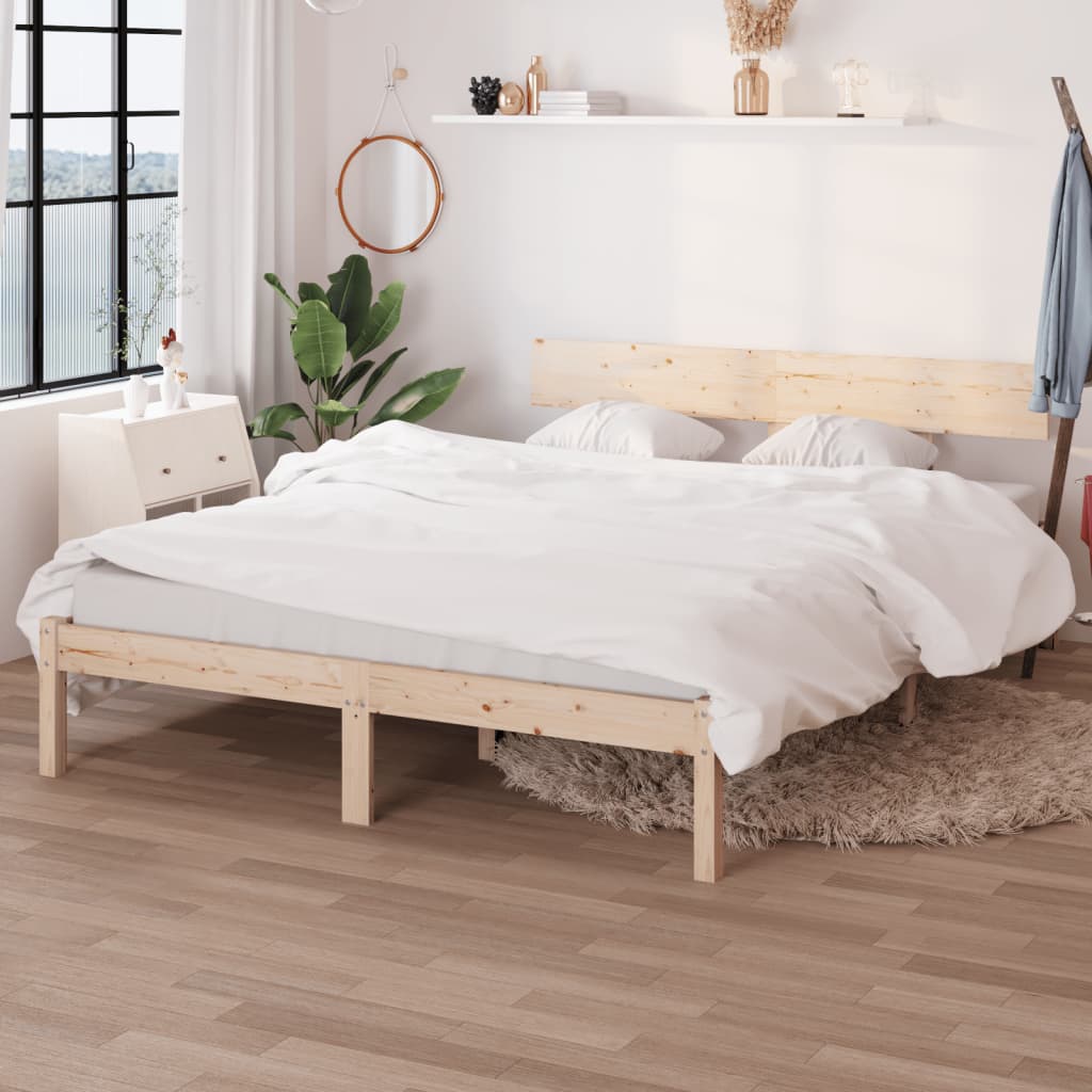 Bed Frame Without Mattress Solid Wood