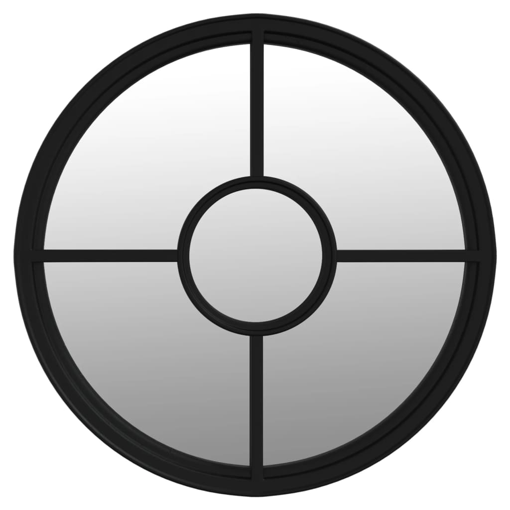 Garden Mirror Iron Round For Outdoor Use