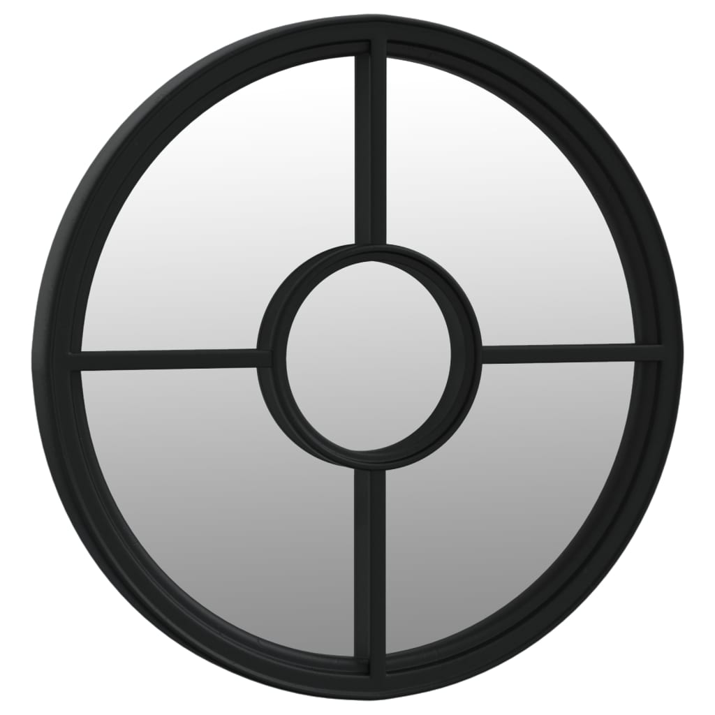 Garden Mirror Iron Round For Outdoor Use