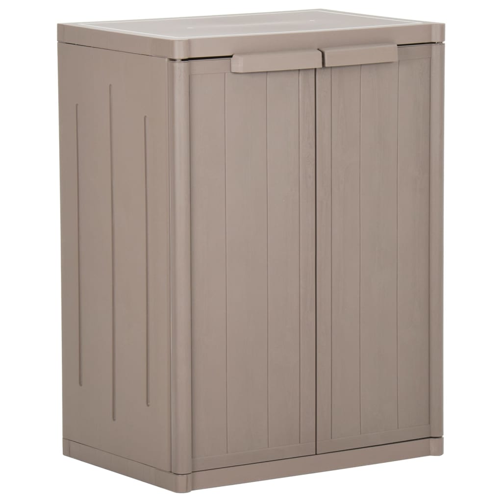 Garden Storage Cabinet 65X45X172 Cm Pp Rattan