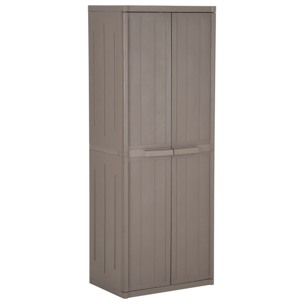 Garden Storage Cabinet 65X45X172 Cm Pp Rattan