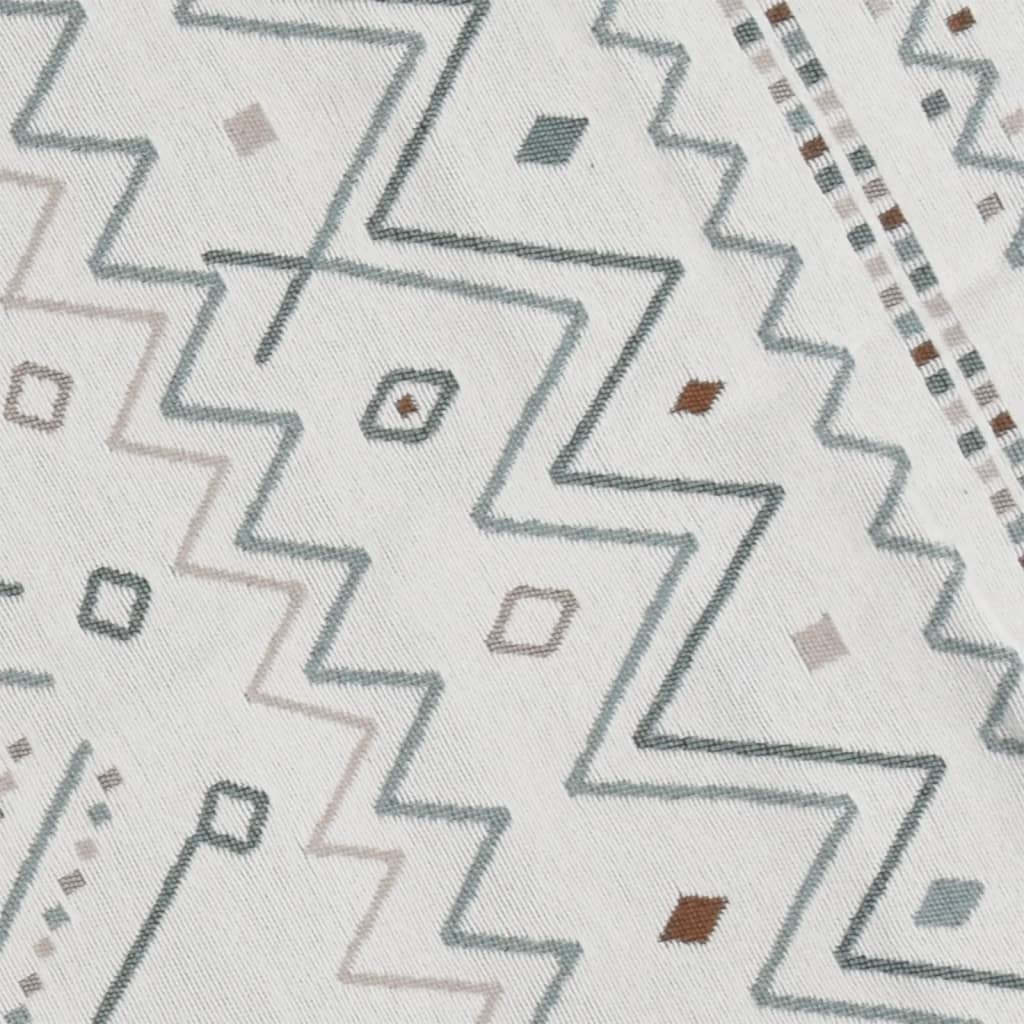 Rug Beige And Blue Cotton