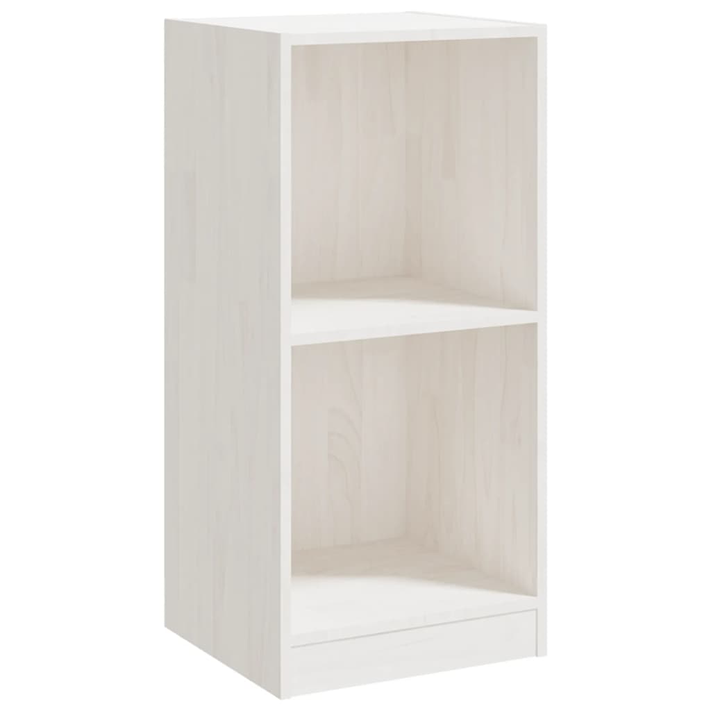 Side Cabinet 35.5X33.5X76 Cm Solid Pinewood