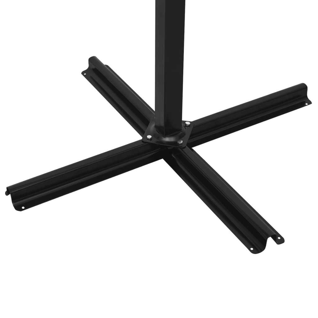 Cantilever Garden Parasol With Wooden Pole 400X300 Cm Sand