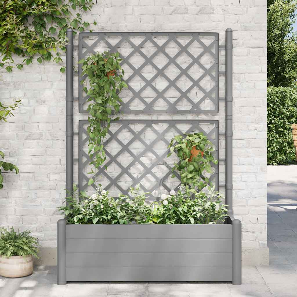 Garden Planter With Trellis Pp