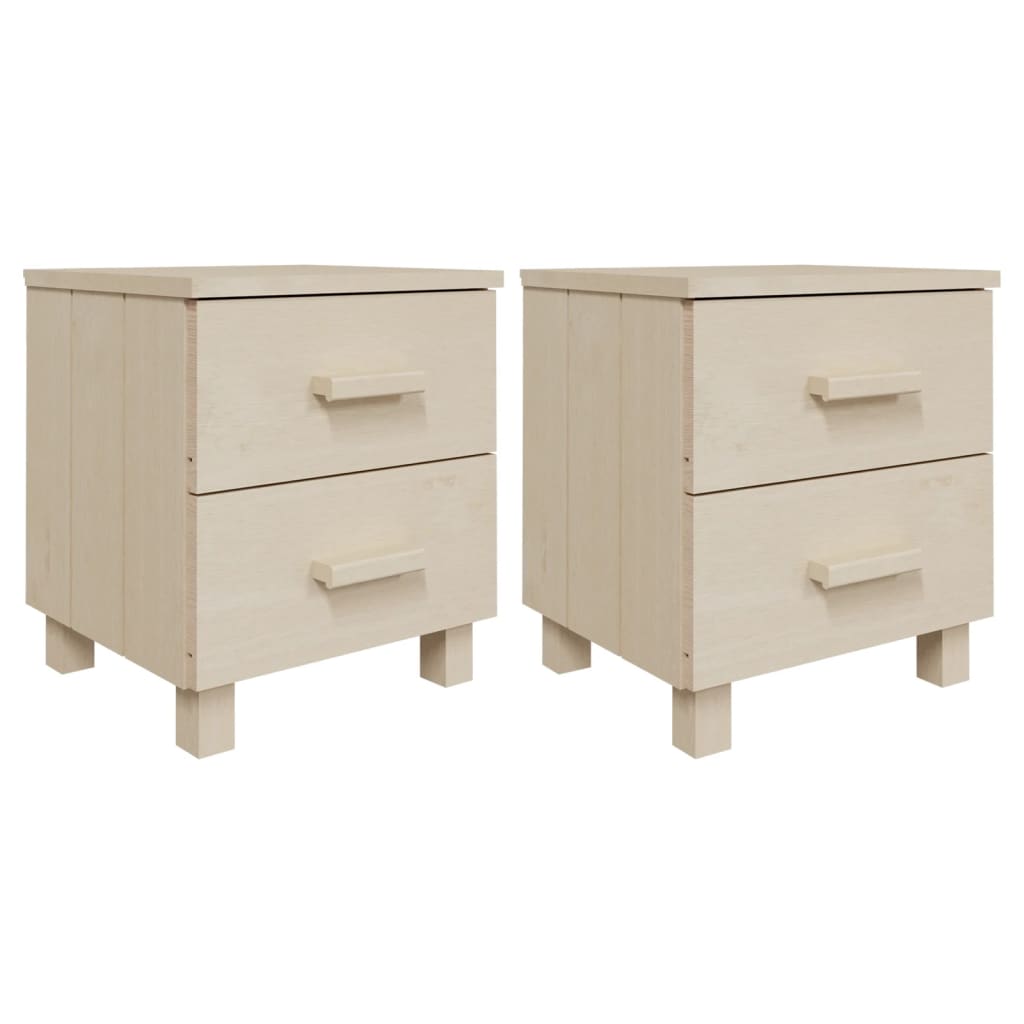 Bedside Cabinets Hamar 2 Pcs 40X35X44.5Cm Solid Wood