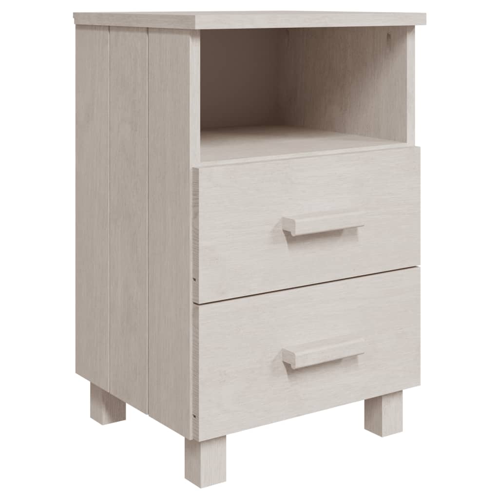 Bedside Cabinet Hamar 40X35X62 Cm Solid Wood Pine