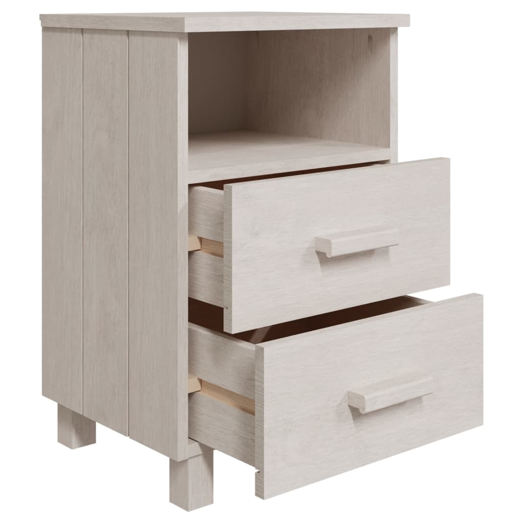 Bedside Cabinet Hamar 40X35X62 Cm Solid Wood Pine