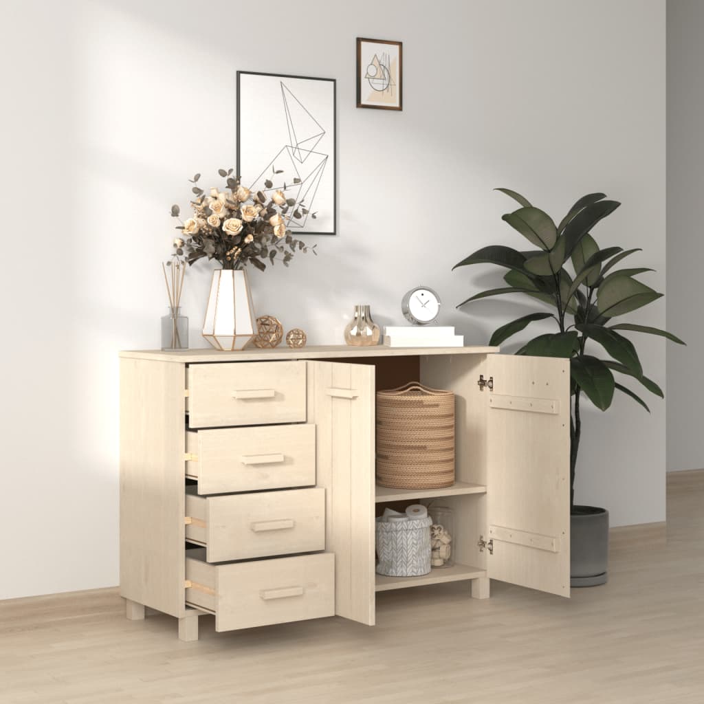 Sideboard Hamar 113X40X80 Cm Solid Wood Pine