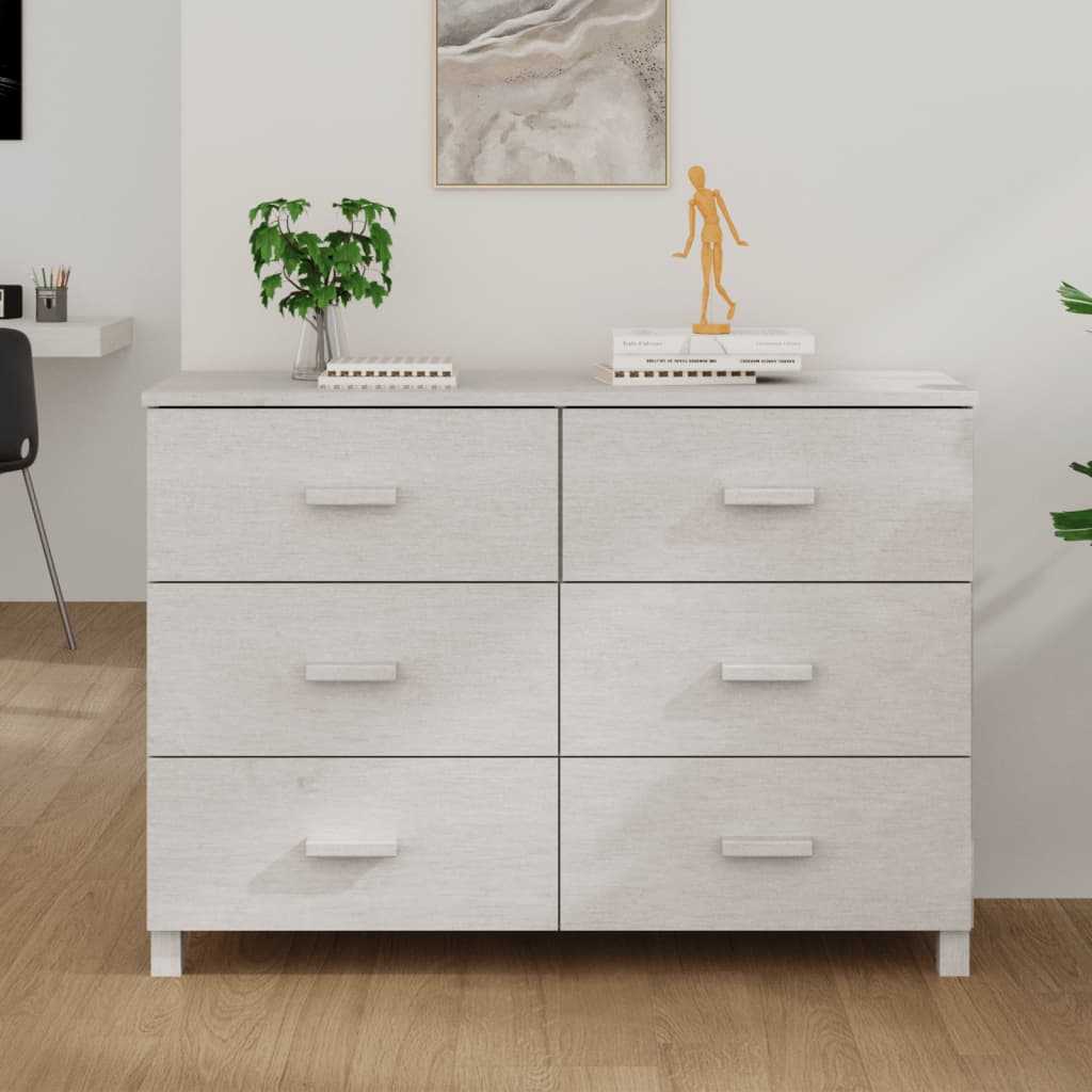 Sideboard Hamar 113X40X80 Cm Solid Wood Pine