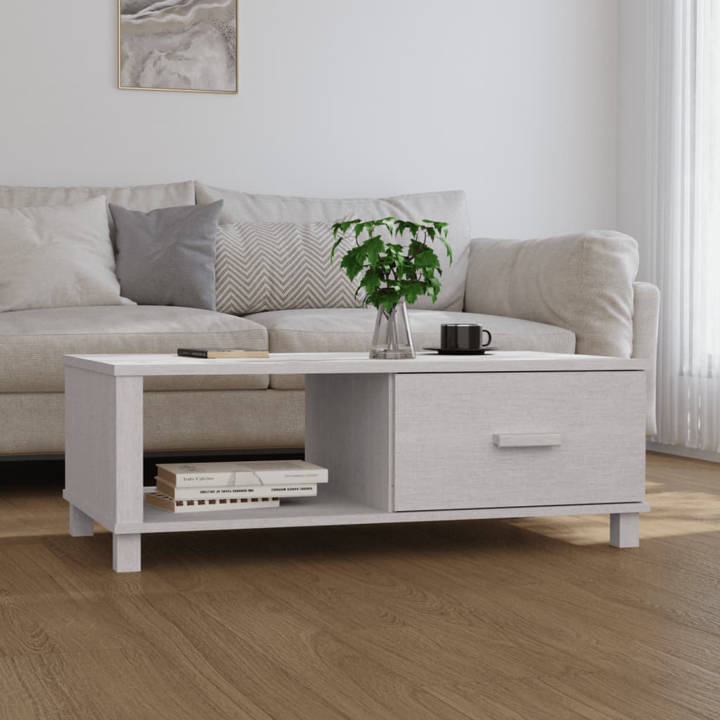 Coffee Table Hamar 100X55X35 Cm Solid Wood Pine