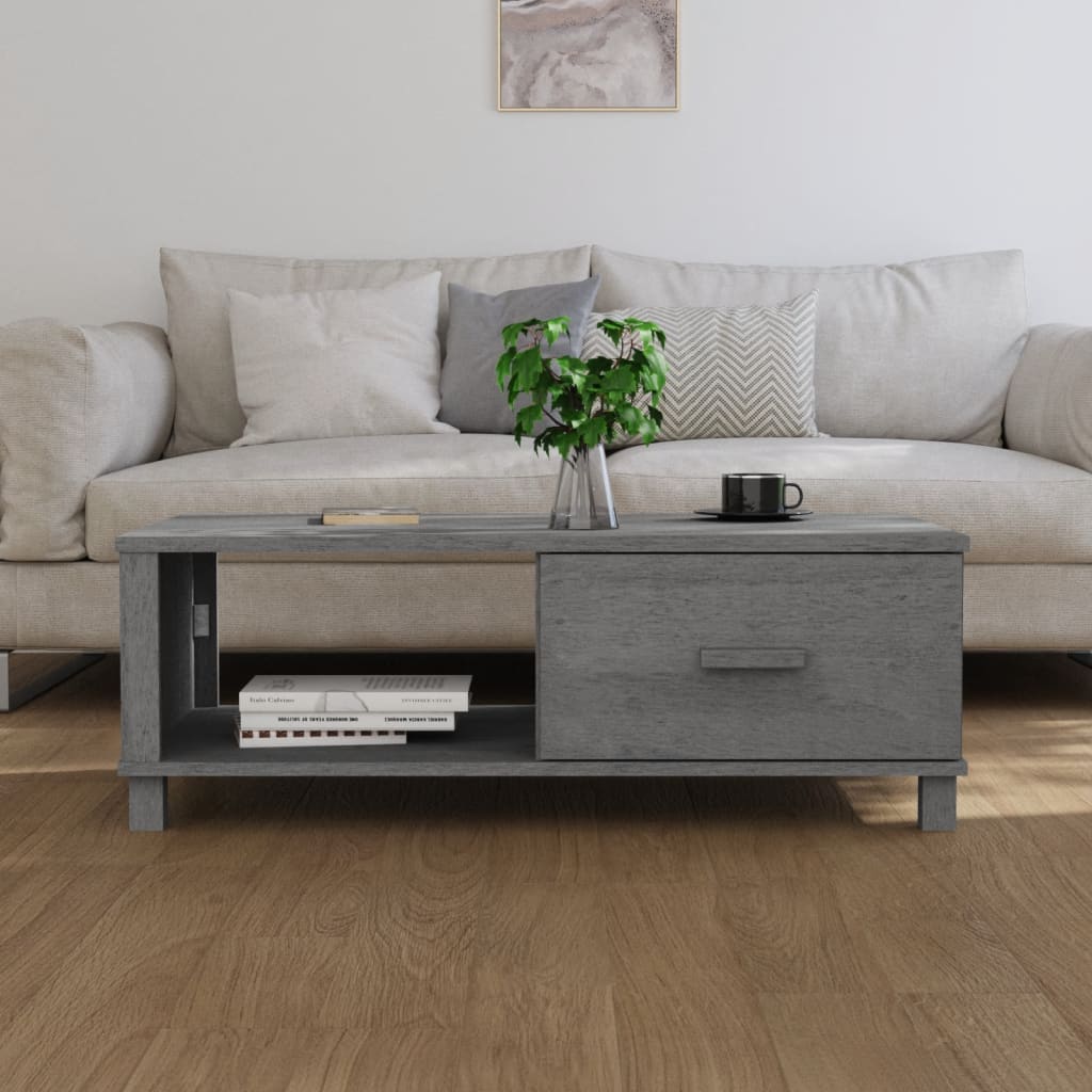 Coffee Table Hamar 100X55X35 Cm Solid Wood Pine