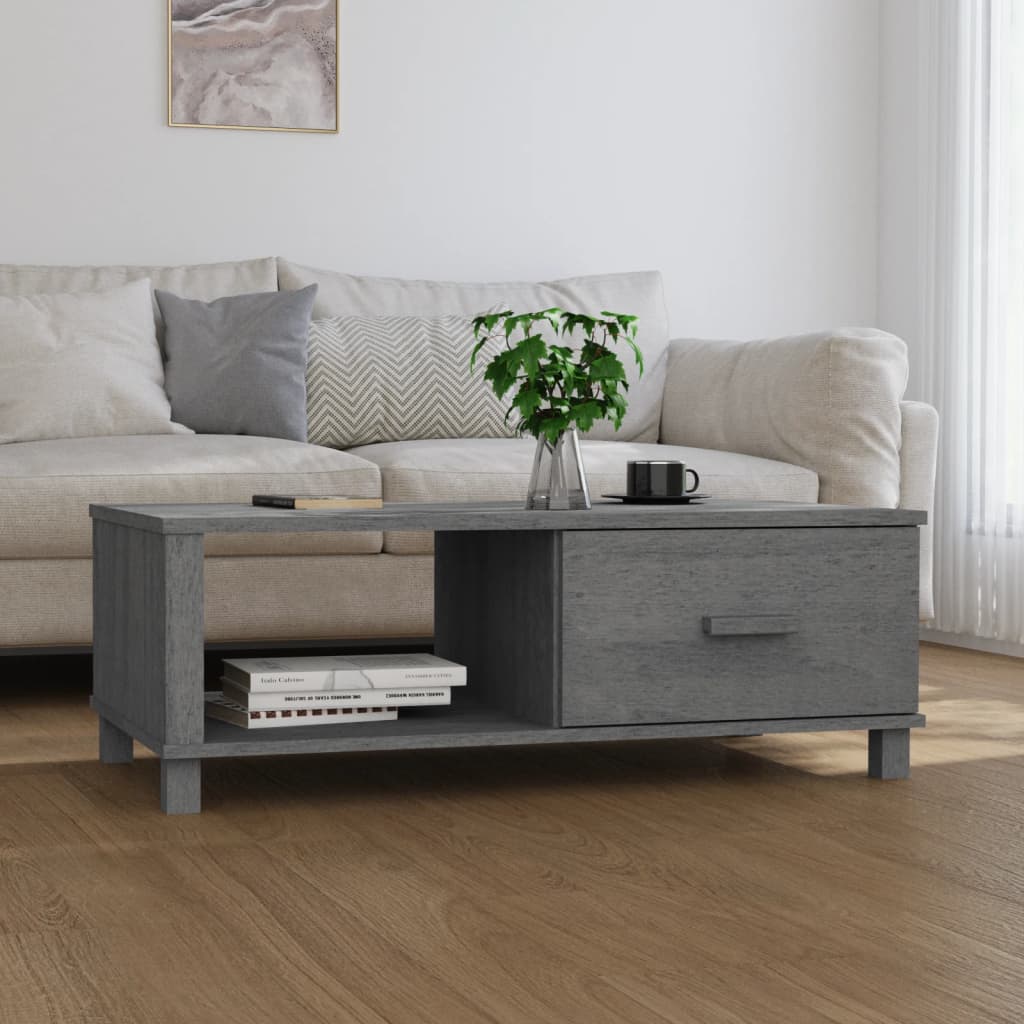 Coffee Table Hamar 100X55X35 Cm Solid Wood Pine