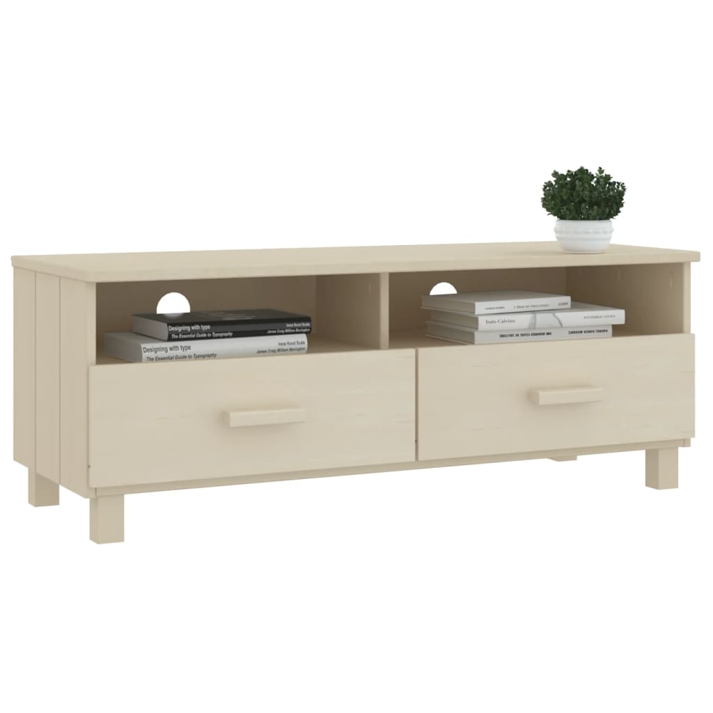 Tv Cabinet Hamar 106X40X40 Cm Solid Wood Pine